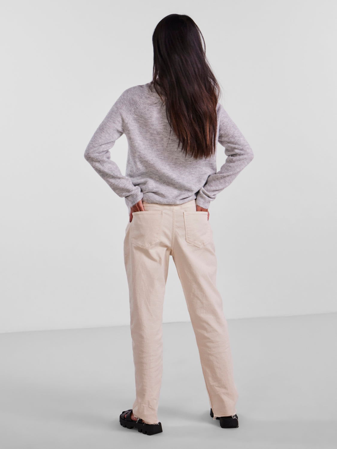 PCJULIANA Pullover - Light Grey Melange