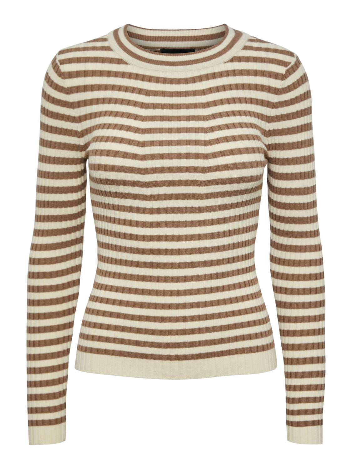 PCCRISTA Pullover - Fossil Strib