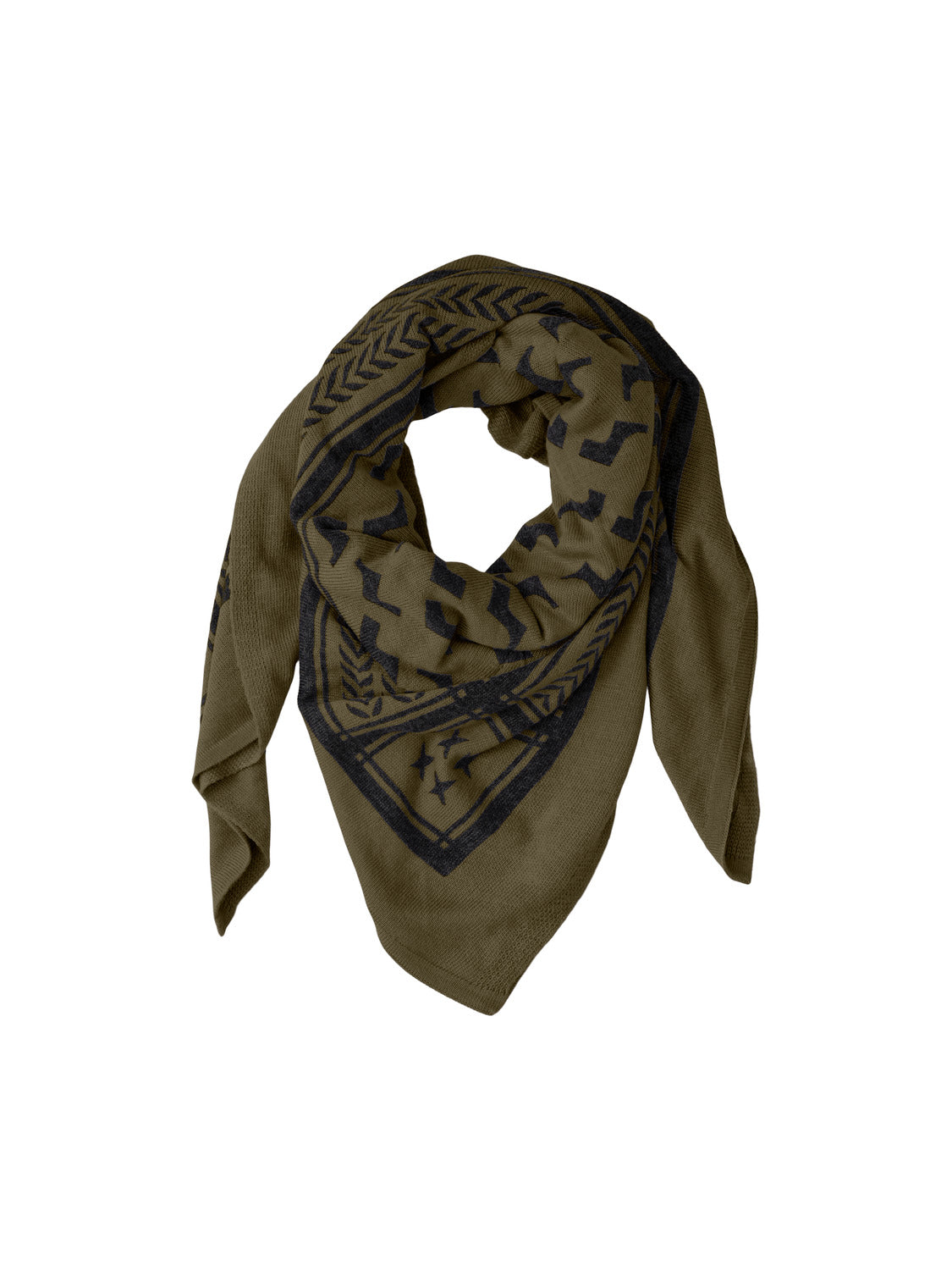 PCNOVIS Scarf - Dark Olive