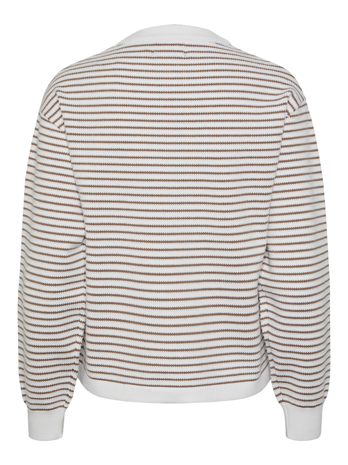 PCPHILIPPA Pullover - Cloud Dancer/brun