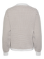 PCPHILIPPA Pullover - Cloud Dancer/brun