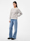 PCPHILIPPA Pullover - Cloud Dancer/brun